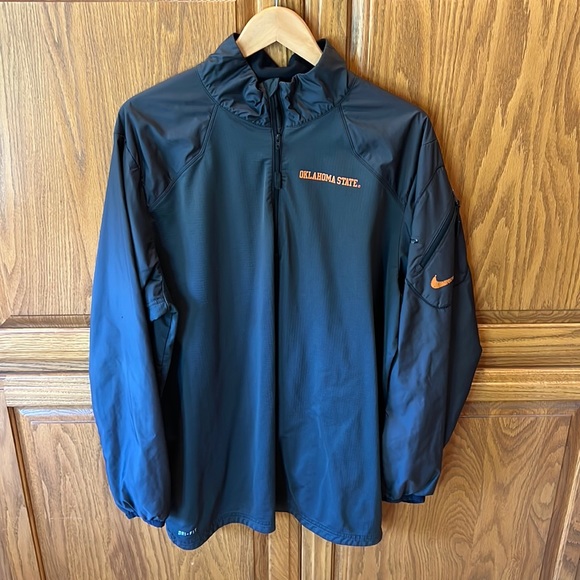 Oklahoma State Cowboys Nike black dri-fit pullover size XL - Picture 1 of 4